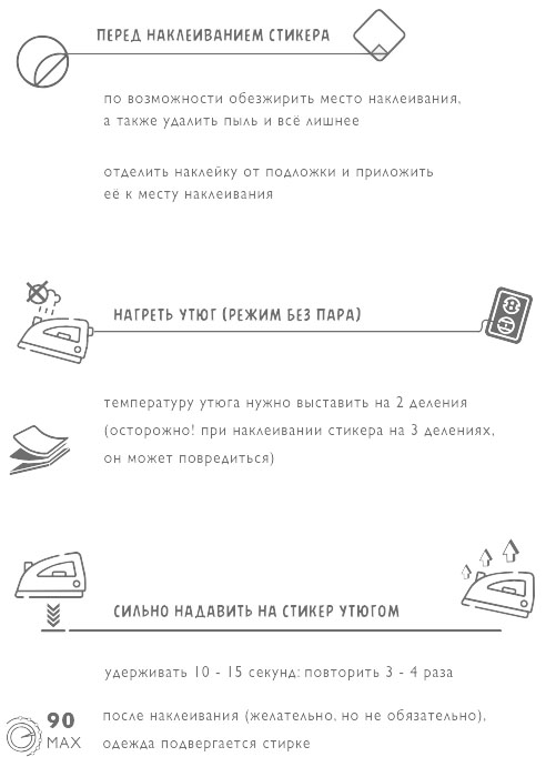 термостикеры для одежды с высокотемпературной стиркой