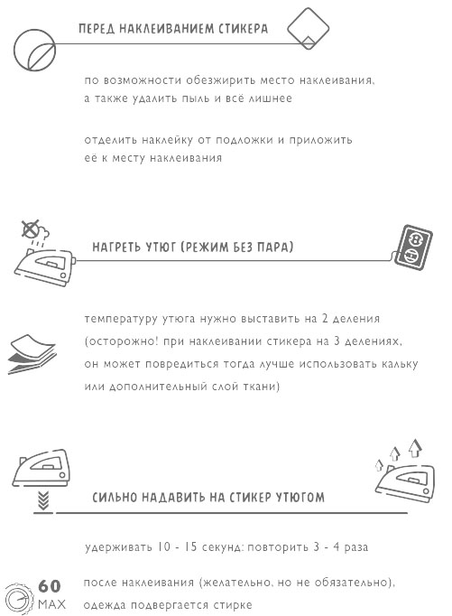 термостикеры для одежды